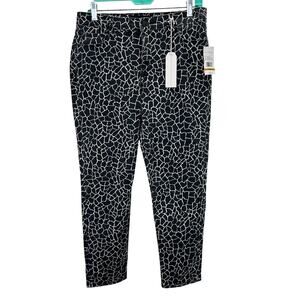 Sanctuary Denim Jeans 29 8 Missy Social Crop Skinny Sunbaked Black Giraffe NWT